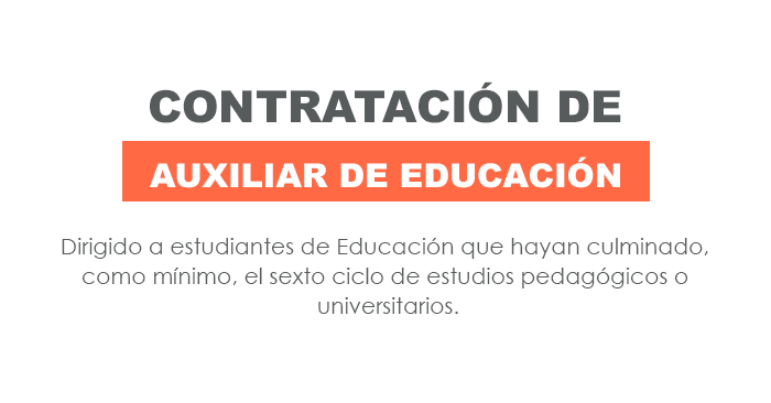   MINEDU: Contratación de Auxiliares de Educación 2025 ¿Cómo Postular? Requisitos