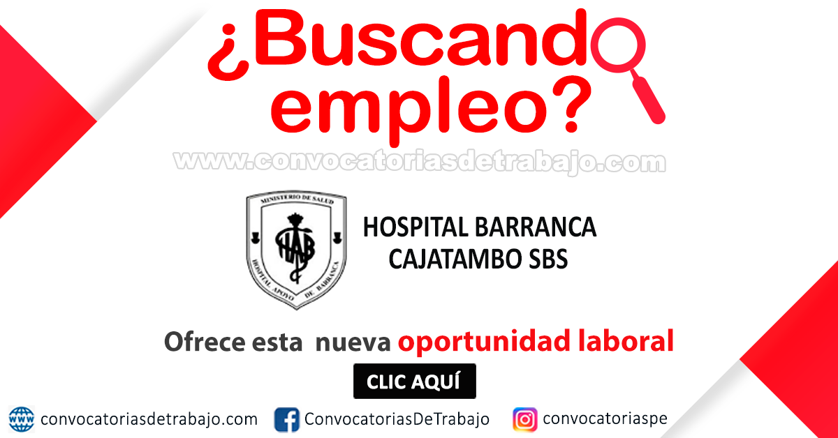 Convocatoria HOSPITAL DE BARRANCA