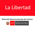  Convocatoria DIRECCIÓN DE CULTURA LA LIBERTAD